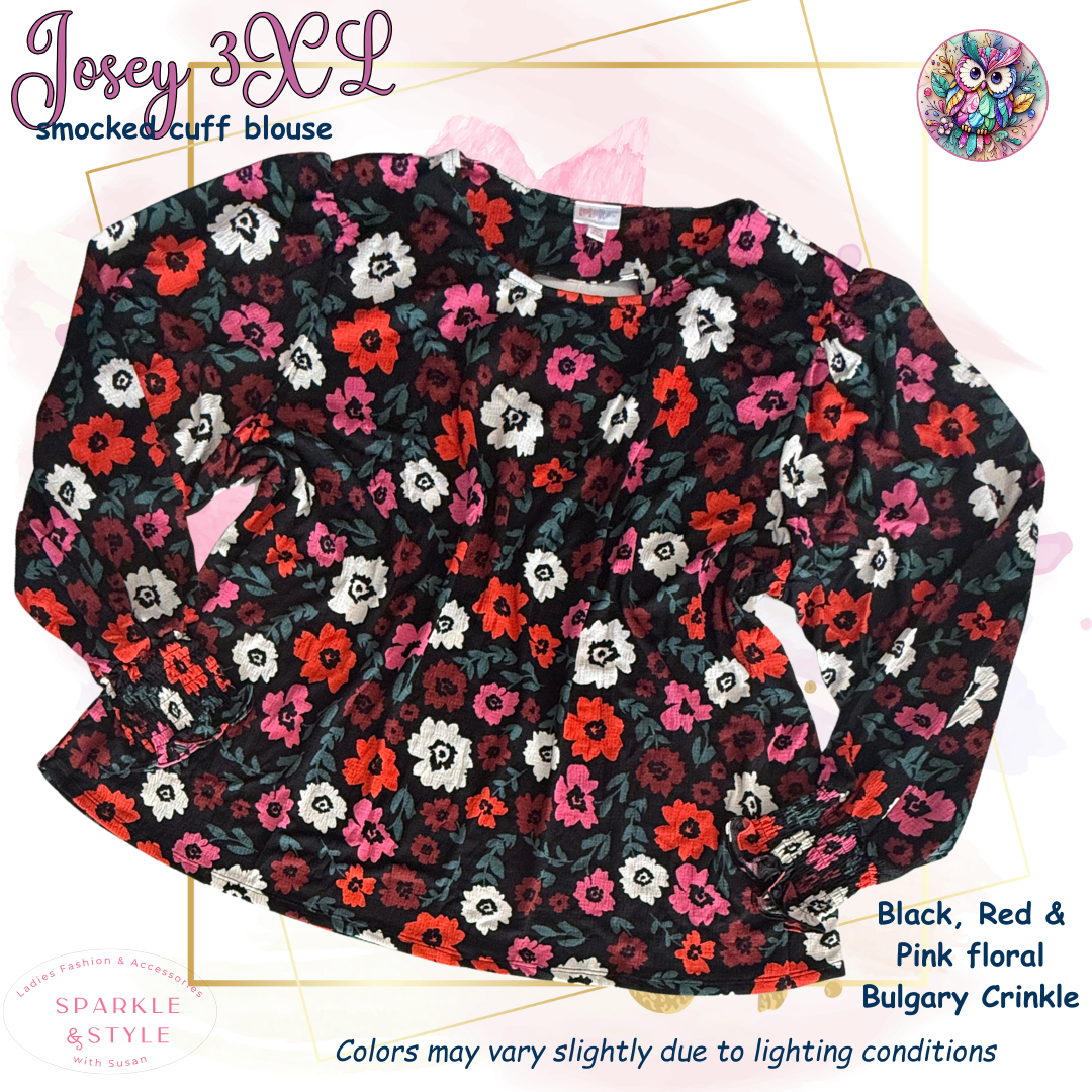 Josey - Black Red Pink Floral