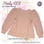 Mandy - Solid Peach Whip Pink French Terry