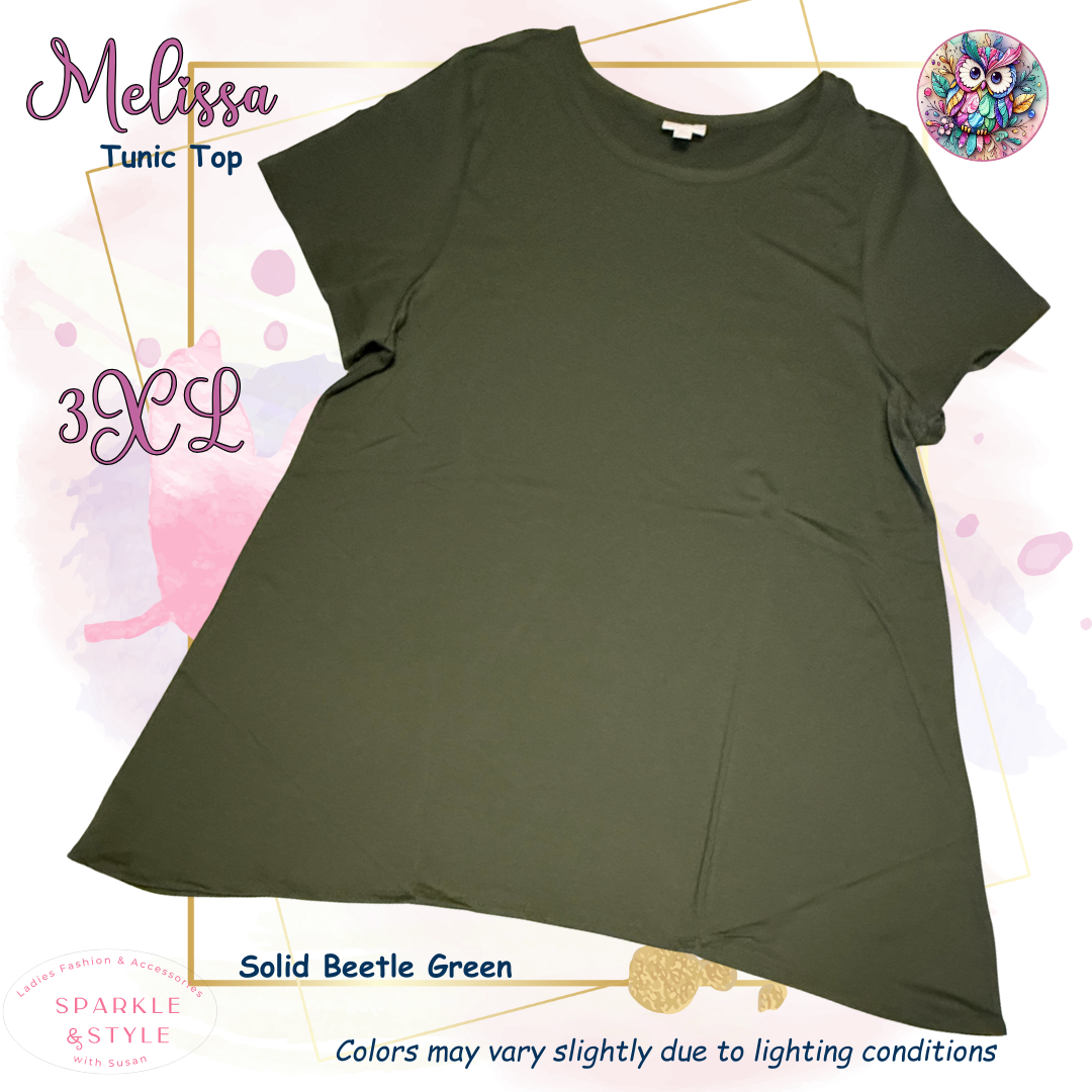 Melissa - Solid Beetle Green