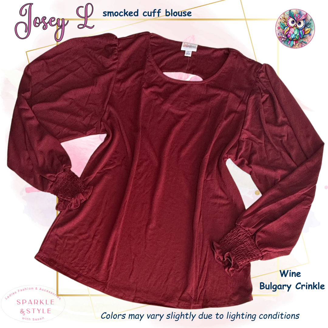 Josey - Solid Tibetan Red Bulgary Crinkle