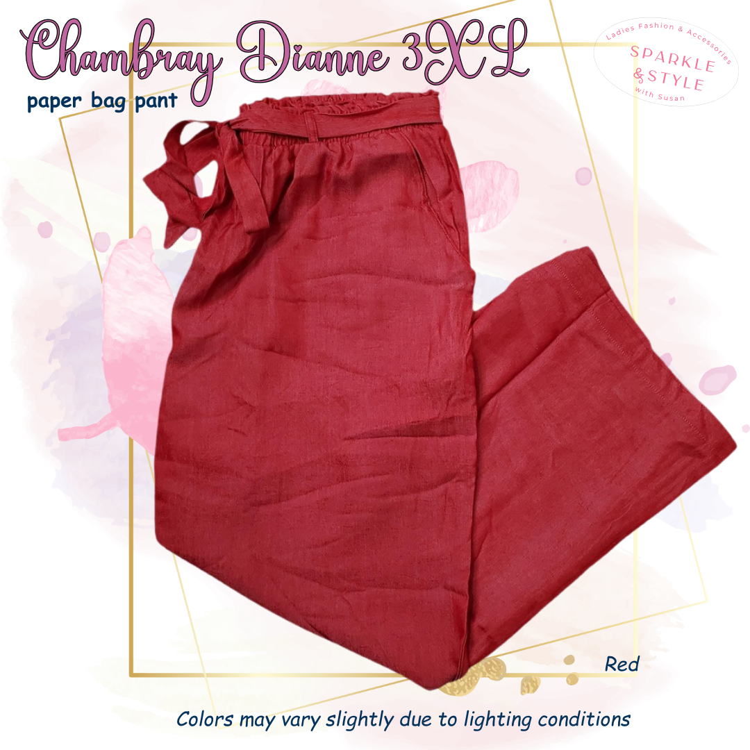 Chambray - Dianne - Solid Chili Pepper Red