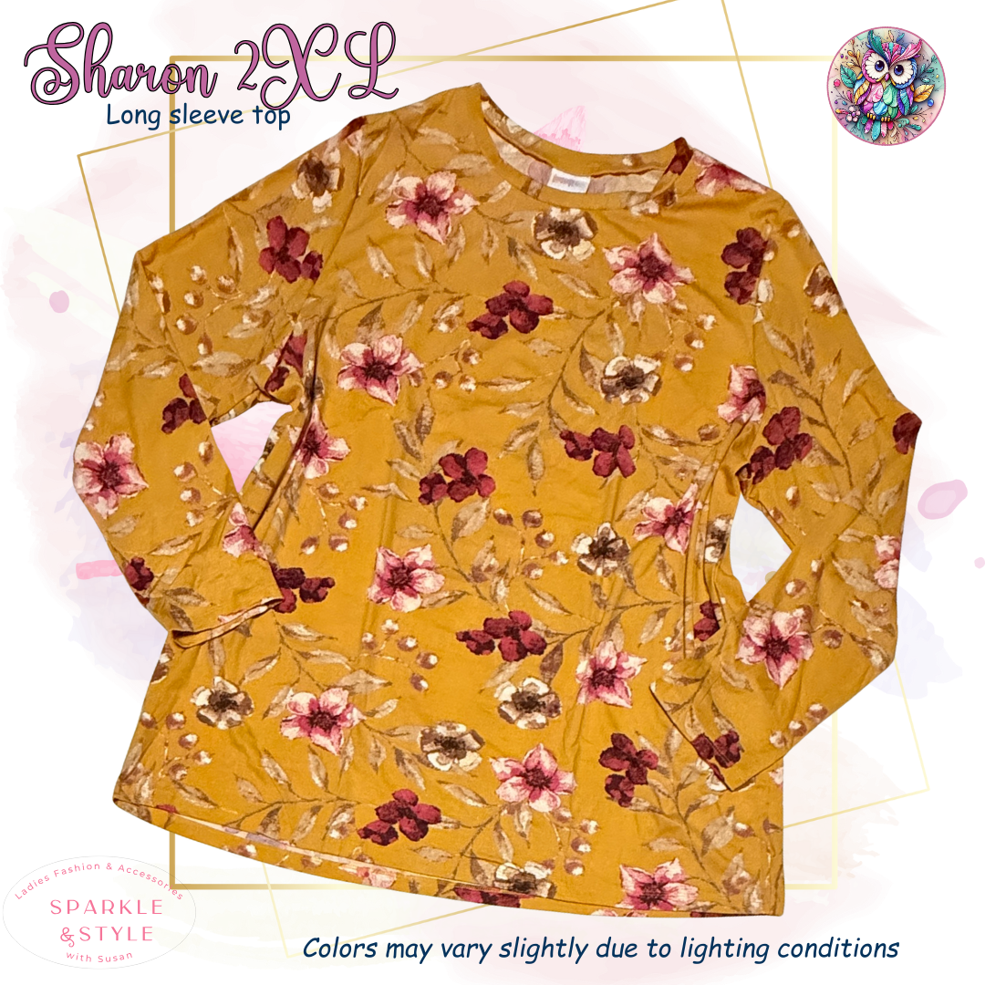 Sharon - Yellow Red Floral