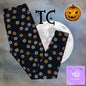 Halloween 2021 - Leggings: Black Multi Sugar Pumpkin Confetti